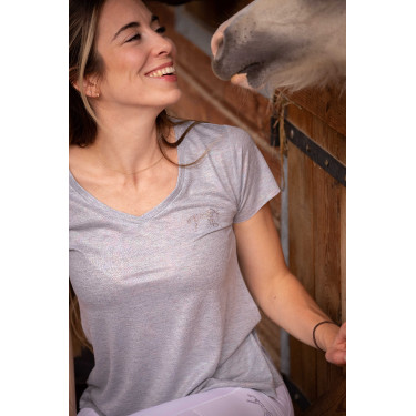 T-shirt Pénélope Juline Grijs T-shirt Pénélope Juline Grijs