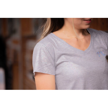 T-shirt Pénélope Juline Grijs T-shirt Pénélope Juline Grijs