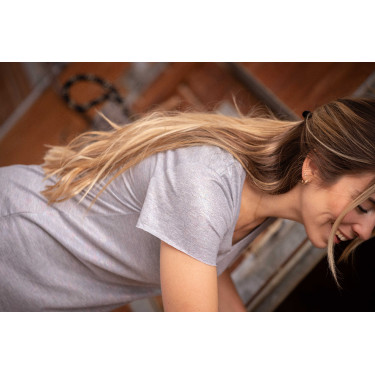 T-shirt Pénélope Juline Grijs T-shirt Pénélope Juline Grijs