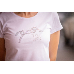T-shirt Pénélope Iconic Strass Blanc T-shirt Pénélope Iconic Strass Blanc