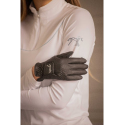 Gants d'équitation Pénélope Lyoni Noir