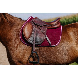 Zadeldek Riding World Corduroy Bordeaux