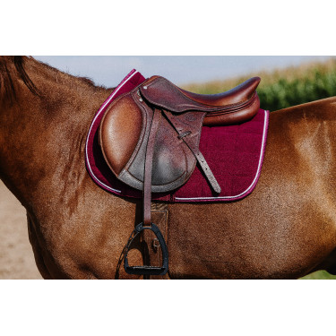 Zadeldek Riding World Corduroy Bordeaux