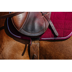 Zadeldek Riding World Corduroy Bordeaux