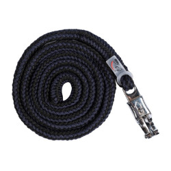 Longe Catherine met paniekhaak musketon HKM Donkerblauw / zwart