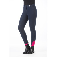 Pantalon HKM Kate full seat silicone Bleu foncé