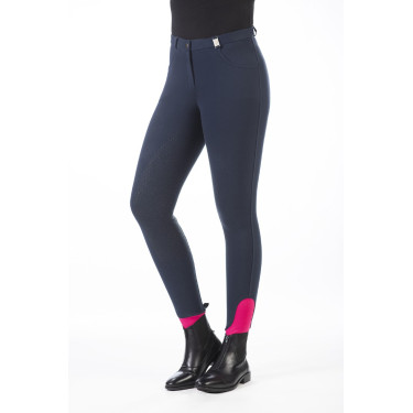 Pantalon HKM Kate full seat silicone Bleu foncé
