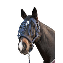 Frontal anti-mouches HKM Anti fly Bleu foncé