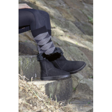 Bottes fourrées imperméables Davos Fur HKM Noir