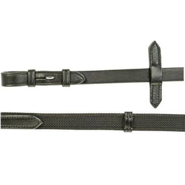 HKM-teugels verweven met rubber Zwart