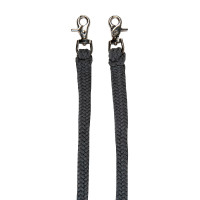 Licol éthologique Strass avec rênes / longes HKM Gris / raisin