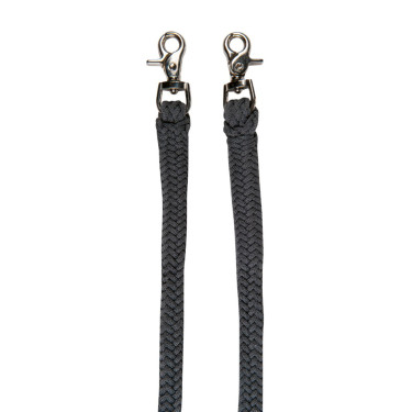 Licol éthologique Strass avec rênes / longes HKM Gris / raisin
