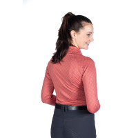 Functioneel T-shirt HKM Rosewood Allover Print Roest Bruin