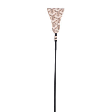 Cravache Jumping crop Naomi HKM Beige / gris foncé