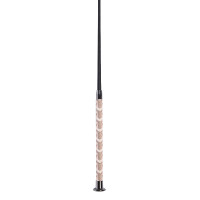 Cravache Jumping crop Naomi HKM Beige / gris foncé