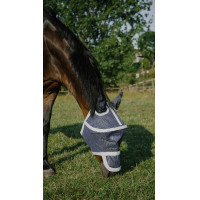 Anti-vlieg anti-UV masker Equithème Cerceau Marine Marineblauw Anti-vlieg anti-UV masker Equithème Cerceau Marine Marineblauw