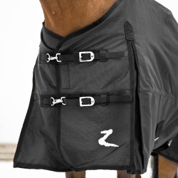 Couverture d'extérieur Horze Nevada 200 g Violet royal / bleu turquoise foncé