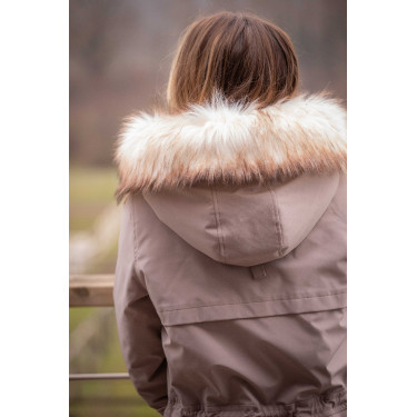 Parka Pénélope Steppy Taupe Bruin