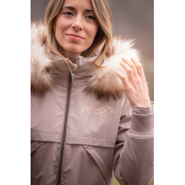 Parka Pénélope Steppy Taupe Bruin