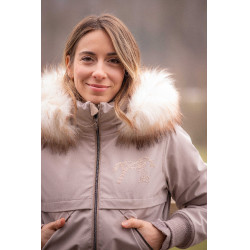 Parka Pénélope Steppy Taupe Bruin