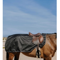 Zadeldeken Equithème Tyrex 600D Fleece Zwart Zadeldeken Equithème Tyrex 600D Fleece Zwart