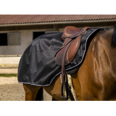 Couvre-reins Equithème Tyrex 600D Polaire Noir Couvre-reins Equithème Tyrex 600D Polaire Noir