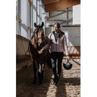 Doudoune réversible Je t'aime Equithème Lutha Noir / rose Doudoune réversible Je t'aime Equithème Lutha Noir / rose