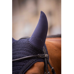 Oornetje voor paarden Pénélope Soundless Strass Marine Marineblauw
