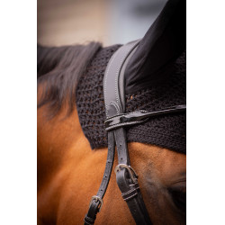 Bonnet chevaux Pénélope Coton Noir