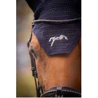 Bonnet chevaux Pénélope Coton Marine Bleu marine