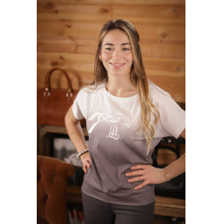 T-shirt Poppy Strass Pénélope Grijs tie-dye