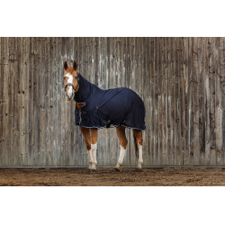 Shirt Equithème Micro mesh combo Marineblauw Shirt Equithème Micro mesh combo Marineblauw