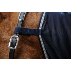 Shirt Equithème Micro mesh combo Marineblauw Shirt Equithème Micro mesh combo Marineblauw