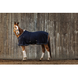 Equithème Micro mesh overhemd Marineblauw Equithème Micro mesh overhemd Marineblauw