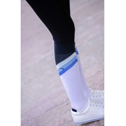 Chaussettes d'équitation Pénélope Fun Bleu / blanc Chaussettes d'équitation Pénélope Fun Bleu / blanc