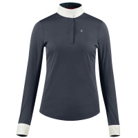 Lange mouwen polo Blaire Horze dames Marineblauw