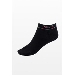 Chaussettes Harcour Suzanne par 3 Noir / rose Chaussettes Harcour Suzanne par 3 Noir / rose
