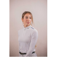 Polo de concours Pénélope Séville Mesh manches longues Blanc Polo de concours Pénélope Séville Mesh manches longues Blanc