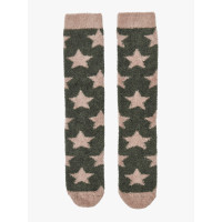 Chaussettes LeMieux Fluffies Sasha Star Amande Marron Chaussettes LeMieux Fluffies Sasha Star Amande Marron
