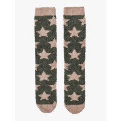 Chaussettes LeMieux Fluffies Sasha Star Amande Marron Chaussettes LeMieux Fluffies Sasha Star Amande Marron