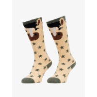 Chaussettes LeMieux Fluffy Character Dream Beige
