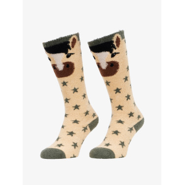 Chaussettes LeMieux Fluffy Character Dream Beige Chaussettes LeMieux Fluffy Character Dream Beige