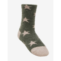 Chaussettes rayées Sabrina Mini LeMieux Amande Marron