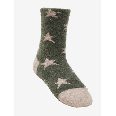 Chaussettes rayées Sabrina Mini LeMieux Amande Marron