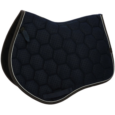 Tapis de selle Equithème Quadri Bleu marine