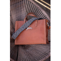 Sac à main Pénélope Romane Cognac Marron Sac à main Pénélope Romane Cognac Marron