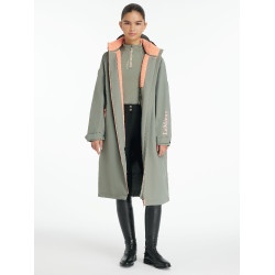 Lange waterdichte jas LeMieux HydroShield Rozemarijn Groen