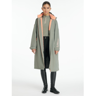 Lange waterdichte jas LeMieux HydroShield Rozemarijn Groen