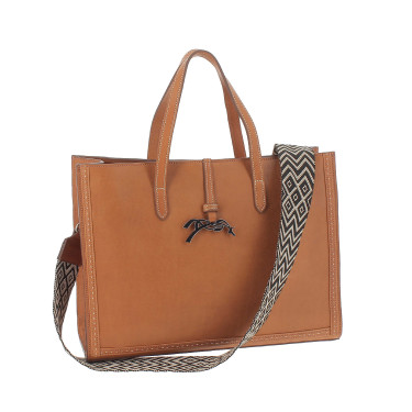 Handtas Pénélope Romane Cognac Bruin Handtas Pénélope Romane Cognac Bruin