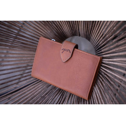 Portefeuille Pénélope Bertille Cognac Marron
